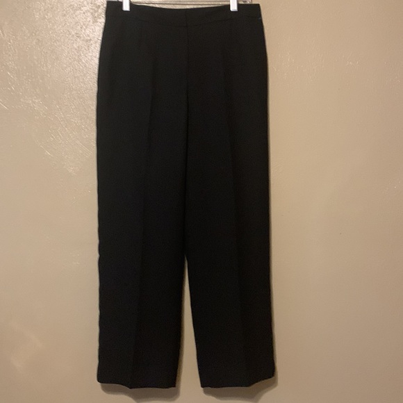 Kasper 10P blue vest top Le Suit size 10P black pants, matched set Polyester - Picture 6 of 8